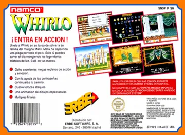 Whirlo (Europe) box cover back